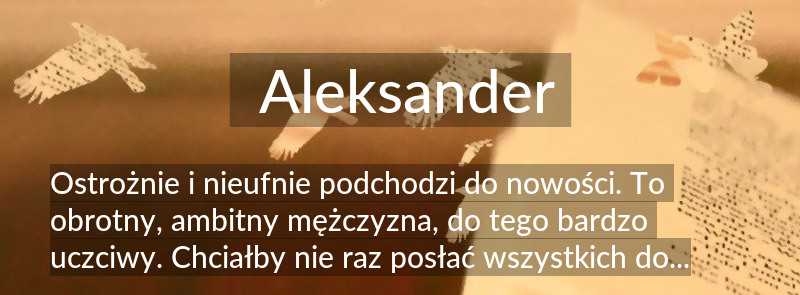 Aleksander w historii