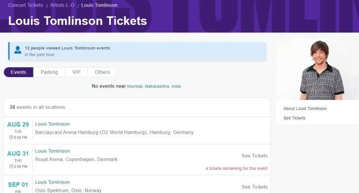 Bilety na Louis Tomlinson - Kup teraz na oficjalnej stronie