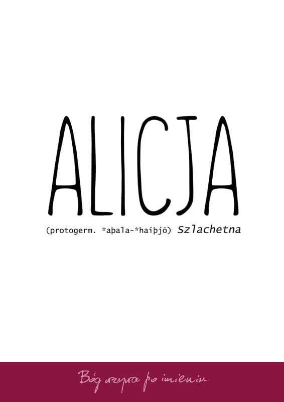 Co oznacza imię Alicja - Ciekawostki i znaczenie imienia Alicja