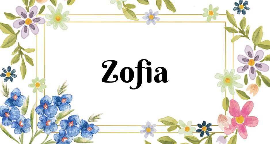 Historia imienia Zofia