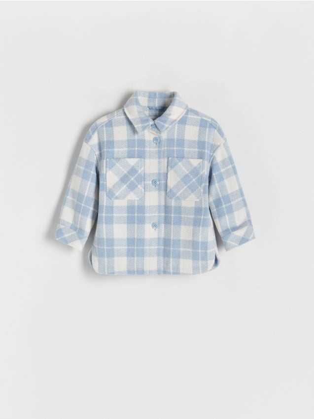 Kurtka koszulowa w kratę Reserved - Modny i stylowy płaszcz na wierzch - Sklep online Reserved