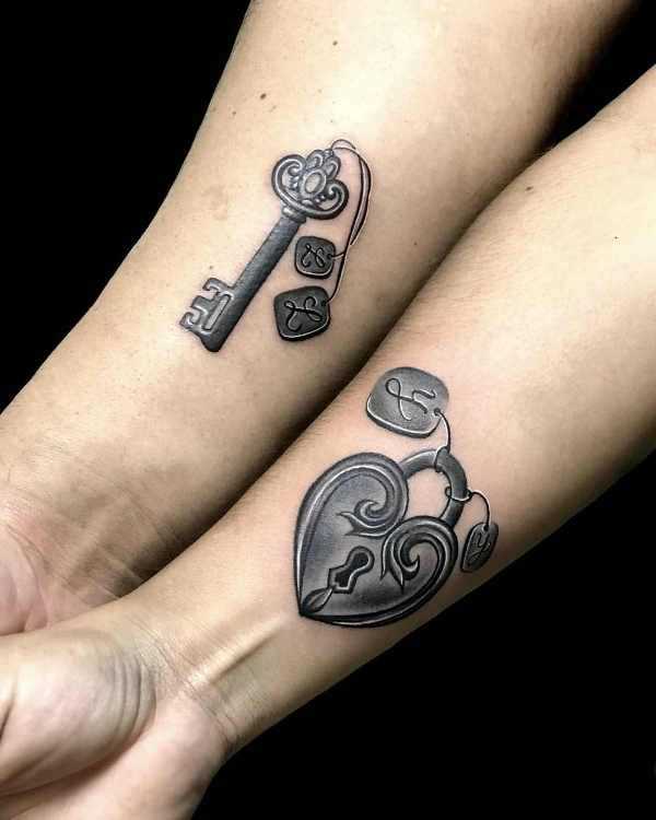 Tatuaże z symbolami miłości