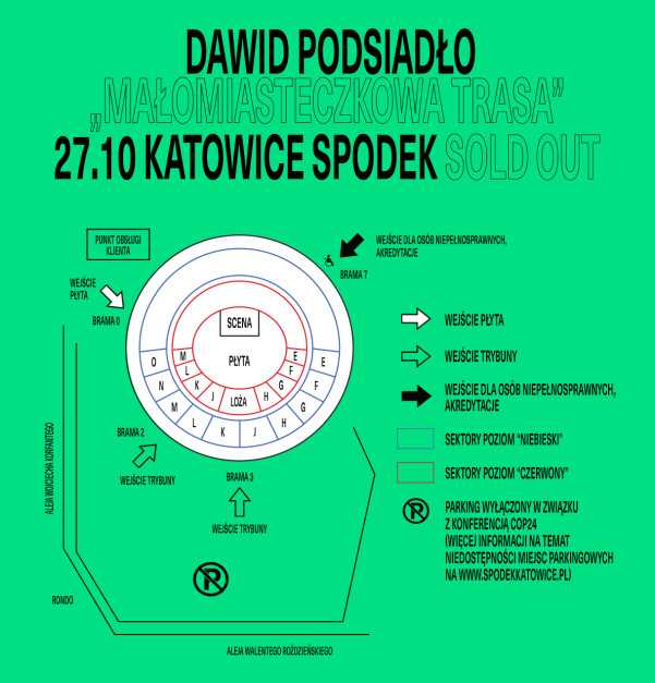 Koncerty Dawida Podsiadło w Katowicach