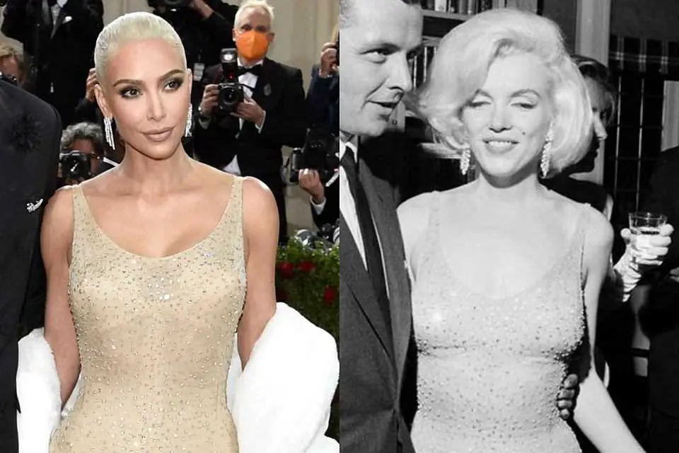Inspiracje z sukienką Marilyn Monroe Kim Kardashian