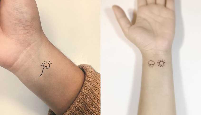 Minimalistyczne wzory tatuaży na nadgarstku
