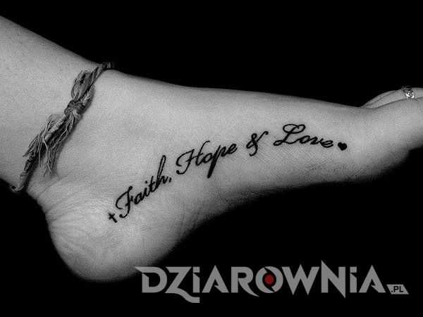 Tatuaż wiara nadzieja miłość - symbolika i znaczenie Tatuaż wiara nadzieja miłość - symbolika i znaczenie