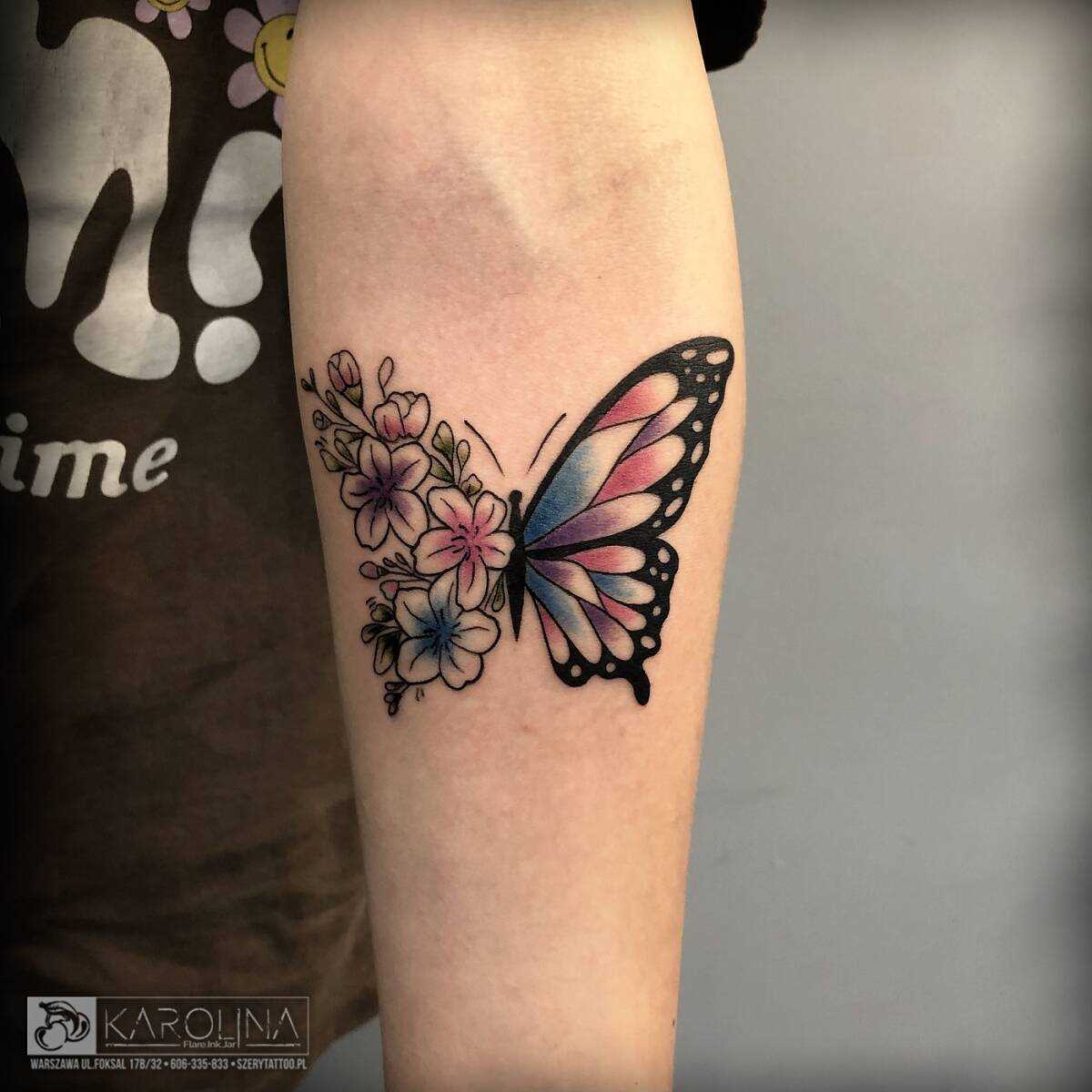 Tatuaże motyli u mężczyzn